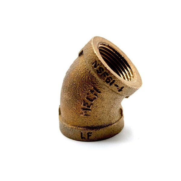 3/8 Inch 45 Brass Elbow